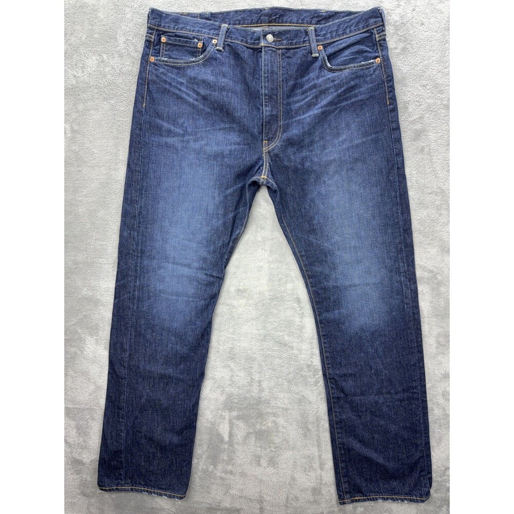 Levi's 513 Jeans Men 40x32 Blue Dark Wash Slim Straight Leg Stretch Denim